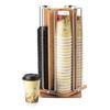 Cal-Mil 1468 9in Dia. x 18.5"H Revolving (4) Section Cup/Lid Organizer 