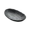 GET 15005081007 Endure Weathered Pewter Melamine 9.1in x 5.5in Plate - 1dz 