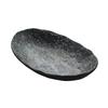GET 15005083007 Endure Weathered Pewter Melamine 10.25in x 6.1in Plate - 1dz 