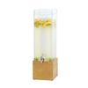 Cal-Mil 1527-3-99 Madera 8.5in x 8.5in Clear Acrylic 3gl Beverage Dispenser 
