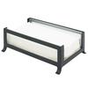 Cal-Mil 1588-33 SoHo 9.5in x 6.25in Black Napkin Holder with Curved Feet 