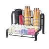 Cal-Mil 1594-13 SoHo 15.75inx 11.75"Black (6) Compartment Condiment Organizer 