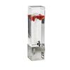 Cal-Mil 1602-3-55 Squared 7.5in x 9.5in Clear 3gl Beverage Dispenser 