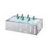 Cal-Mil 1603-12-55 Squared 12in x 21in Stainless Steel Beverage Display Housing 