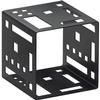Cal-Mil 1607-9-13 Squared 9in x 9in Black Metal Cube Riser 