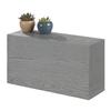 Cal-Mil 166-11-83 Ashwood 20in x 7in x 11"H Gray Wash Oak Wood Display Riser 