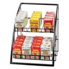 Cal-Mil 1702-13 Mission 13.5in x 15in Black Wire 2-Tier Display Stand 