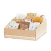 Cal-Mil 1714-71 Blonde 12in x 12in Natural Maple Wood Multi-Section Organizer 