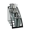Cal-Mil 1746-3-13 Mission 7in x 13in x 10.75"H Black 3-Tier Condiment Organizer 