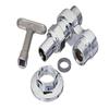 Fisher 1798 Polished Chrome Plated Brass Eccentric Stop Assembly Kit 