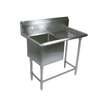 John Boos 1 Compartment 24in x 24in Stainless Steel Pro-Bowl Sink - 1PB244-1D24R 