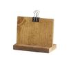 Cal-Mil 2036-32-99 Madera 4in x 2in Pine Wood Menu Holder - 6 Each 