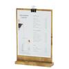 Cal-Mil 2036-811-99 Madera 9.25in x 2.5in Pine Wood Menu Holder - 6 Each 