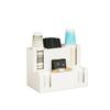 Cal-Mil 2041-15 Classic 14.5in x 8.75in White Plastic Cups/Lids Organizer 