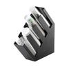 Cal-Mil 2048-4 Classic 4.5in x 19.5in Black Plastic Cups/Lid Organizer 