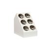 Cal-Mil 2049-15 Classic 11.4in x 15.75in White Flatware Cylinder Holder 