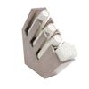 Cal-Mil 2051-110 Aspen 19.75inx 5.5in Gray Pine Wood Angled Cups/Lids Organizer 