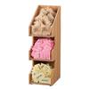 Cal-Mil 2053-60 Bamboo 7in x 5in 3-Tier Condiment Organizer 