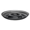 Mikasa Hospitality 2166-43 Ardacam Black Glass 10.6in Dia. Chip-N-Dip Plate - 1dz 