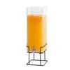 Cal-Mil 22002-3-13 Milo 8.25in x 9.75in Clear 3gl Square Beverage Dispenser 