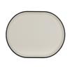 Cal-Mil 22018-13103 Hudson 14in x 11.25in Two-Tone Melamine Platter - 6 Each 