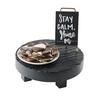 Cal-Mil 22022-13 Monterey 12in Dia. x 4"H Black Wood Display Riser 
