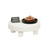 Cal-Mil 22022-15 Monterey 12in Dia. x 4"H White Wood Display Riser 