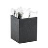 Cal-Mil 22040-55-13 4.75in x 4.75in x 6.25"H Black Utensil Holder 