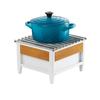 Cal-Mil 22044-15 Monterey 10in x 10in White Chafing Dish Frame 