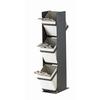 Cal-Mil 22048-13 Monterey 4.5in x 7in Stainless Steel 3-Tier Flatware Holder 