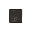 Cal-Mil 22055-4-124 4in x 4in x 4"H Square Black Marble Resin Storage Jar - 3 Each 