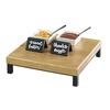 Cal-Mil 22065-3-99 Madera 12in x 12in x 3"H Rustic Pine 1-Tier Display Riser 