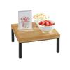 Cal-Mil 22065-6-99 Madera 12in x 12in x 6"H Rustic Pine 1-Tier Display Riser 