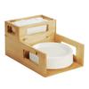 Cal-Mil 22068-99 Madera 10.25in x 15in 2-Compartment Plate & Napkin Holder 