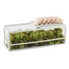 Cal-Mil 22077-15 15in x 5in x 5"H White Steel Square Countertop Display Riser 