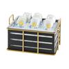 Cal-Mil 22085-10-90 Empire 13.75in x 11in Gold Wire Beverage Ice Display 