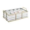 Cal-Mil 22085-12-15 Empire 22in x 13.5in Gold Wire Beverage Ice Display 