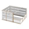Cal-Mil 22089-15 Empire 14.25in x 13in White Butane Stove Frame 