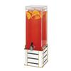 Cal-Mil 22090-3-15 Emprie 8.5in x 10in Clear Acrylic 3gl Beverage Dispenser 