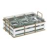 Cal-Mil 22092-15 Empire 12.5in x 8.5in x 5.25"H Gold Wire Condiment Organizer 