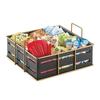 Cal-Mil 22093-90 Empire 11.75in x 11.5in x 6"H Gold Wire Condiment Organizer 