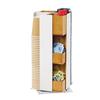 Cal-Mil 22109-15 Monterey 8in x 8in Rustic Pin Revolving Cups/Lids Organizer 