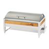 Cal-Mil 22113-15 Monterey 22.25in x 14.25in White Chafing Dish Stand 