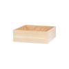 Cal-Mil 22317-4-71 Blonde 12in x 12in x 4"H Maple Wood Box - 4 Each 
