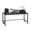 Cal-Mil 22340-72-13 72in x 24in Black Plastic Merchandising Table 
