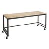 Cal-Mil 22340-72-71 72in x 24in Metal Frame Merchandising Table with Maple Wood Top 
