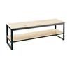 Cal-Mil 22341-64-71 64.5in x 18in Metal Frame 2-Tier Nesting Merchandising Table 