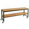 Cal-Mil 22341-64-99 64.5in x 18in Metal Frame 2-Tier Nesting Merchandising Table 