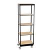 Cal-Mil 22343-5-71 24in x 16in Metal Frame 5-Tier Merchandising Cart 