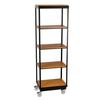 Cal-Mil 22343-5-99 Madera 24in x 16in Metal Frame 5-Tier Merchandising Cart 